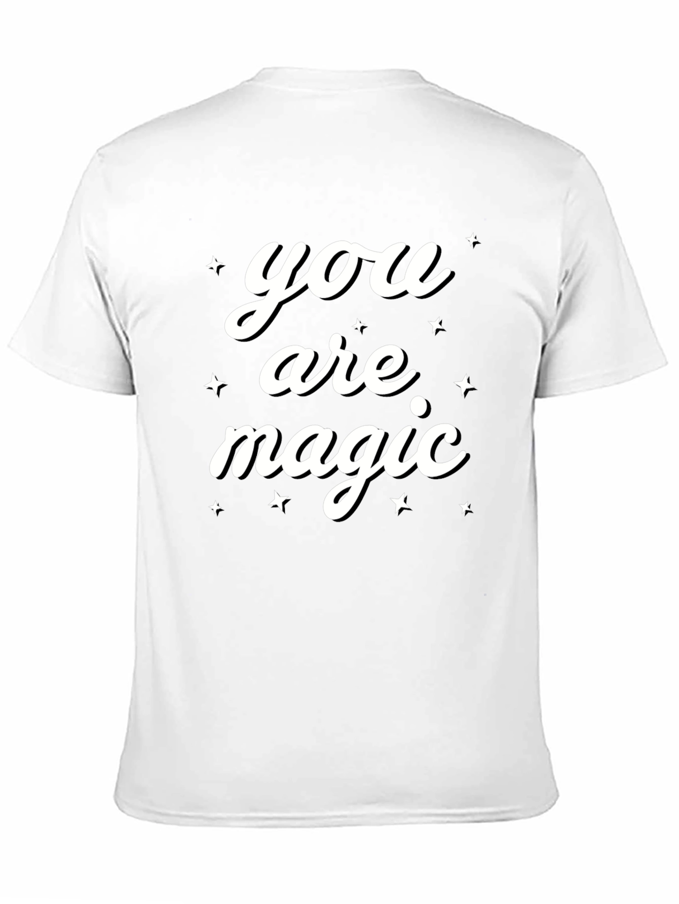 You Are Magic Graphic Tee - Black Casual Shirt