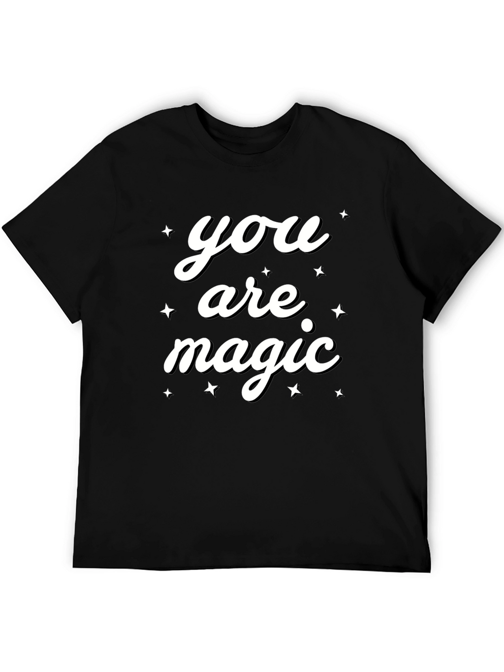 You Are Magic Graphic Tee - Black Casual Shirt