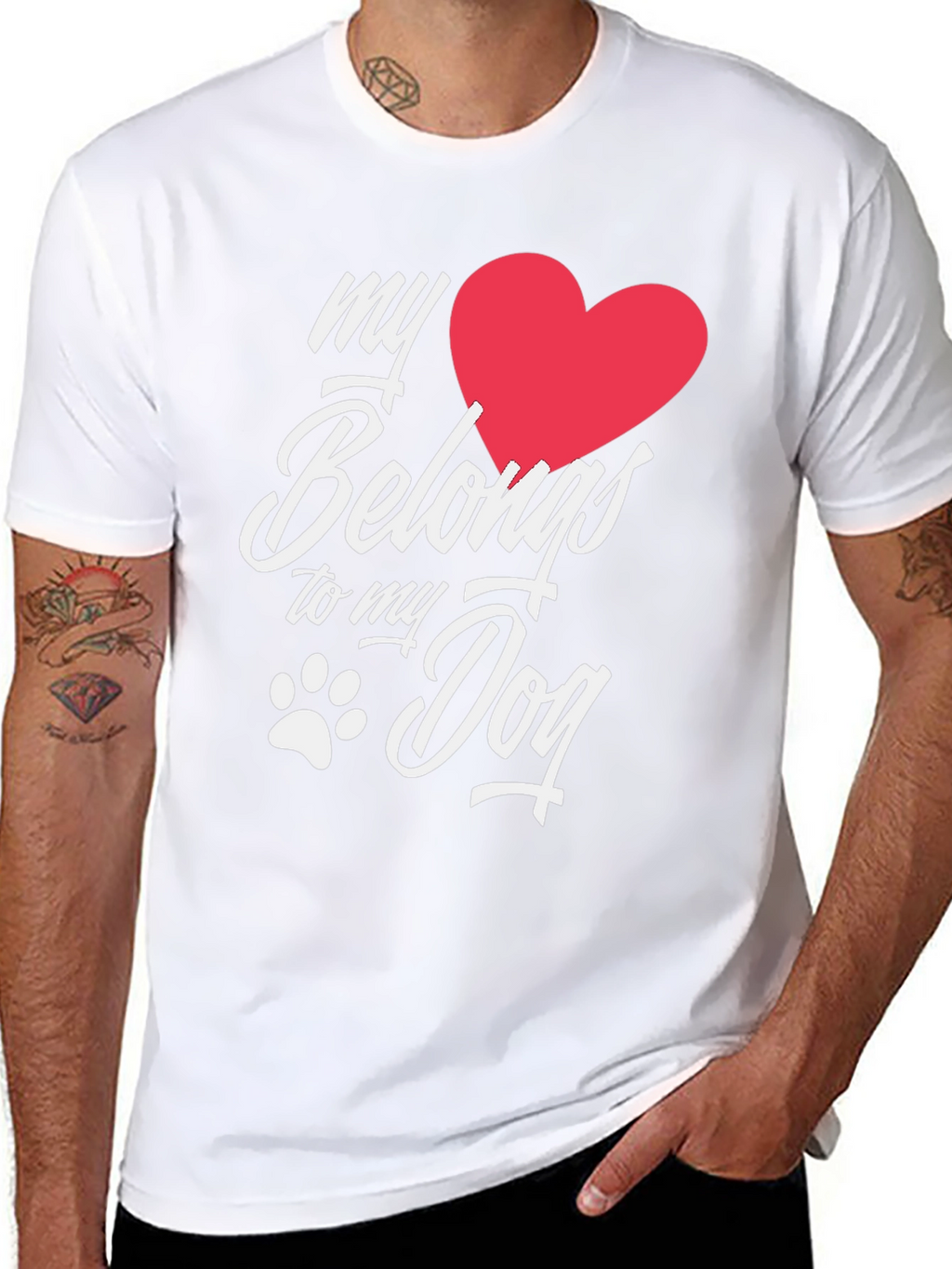 My Heart Belongs to My Dog T-Shirt