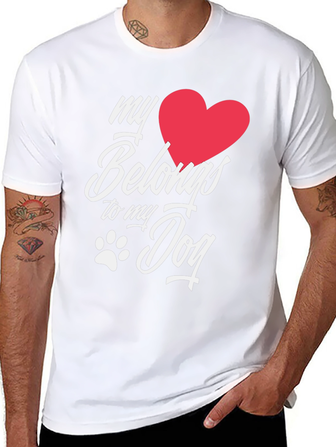 My Heart Belongs to My Dog T-Shirt