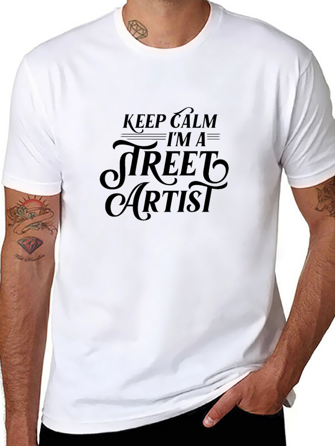 Keep Calm Street Artist Graphic T-Shirt