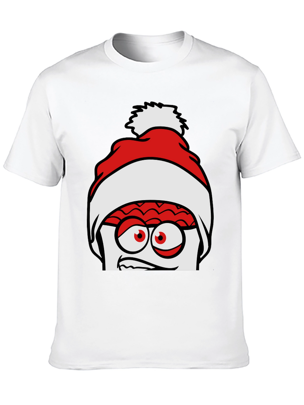 Crazy Santa Brain Graphic Tee - Unique Holiday Style