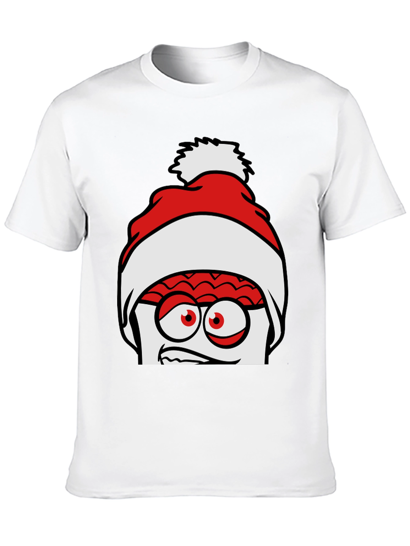 Crazy Santa Brain Graphic Tee - Unique Holiday Style