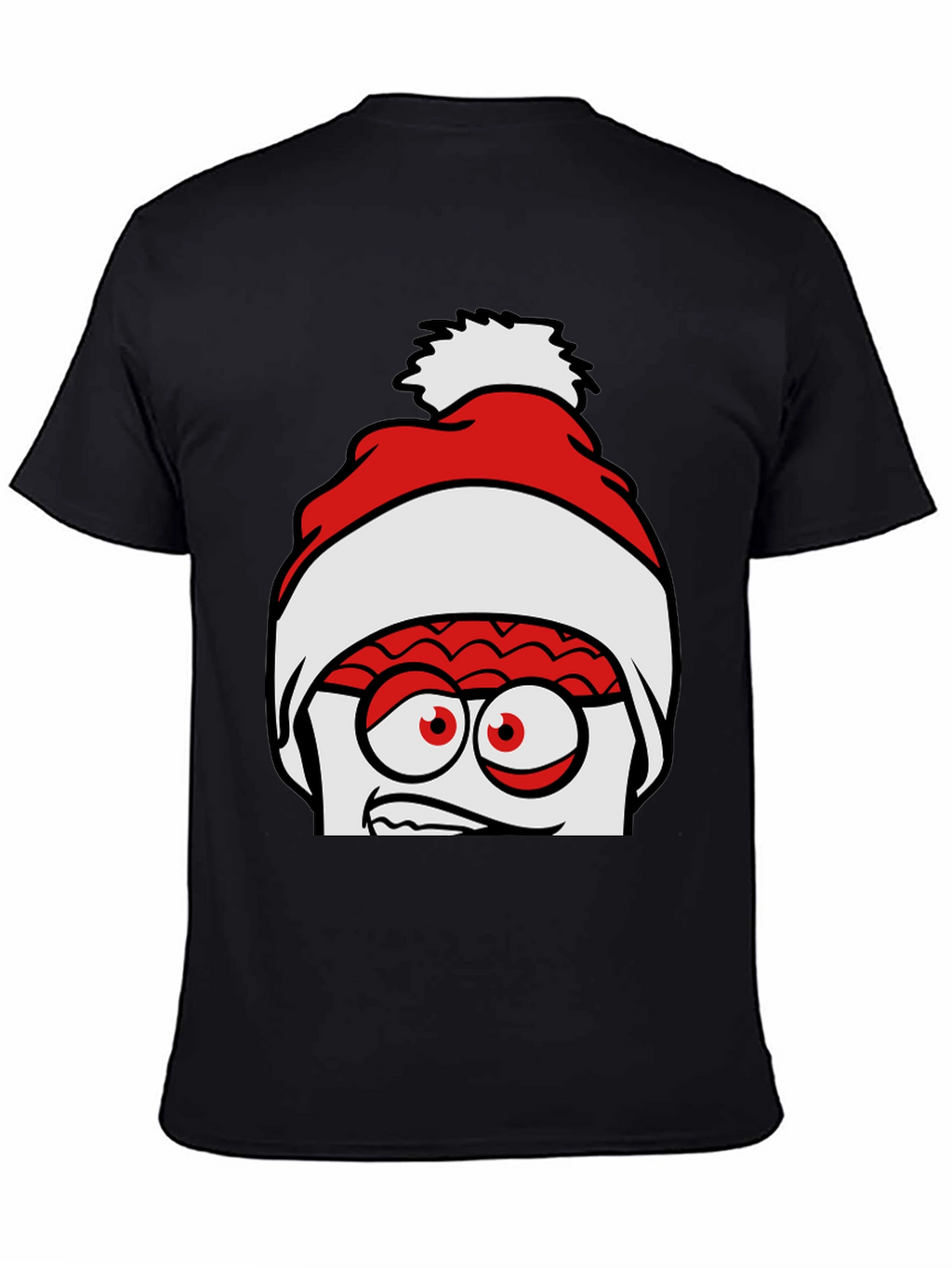 Crazy Santa Brain Graphic Tee - Unique Holiday Style