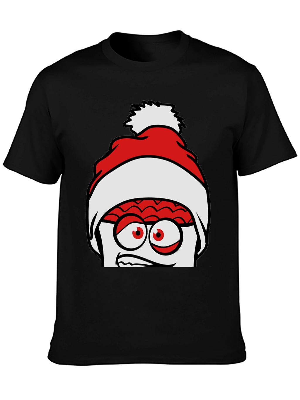 Crazy Santa Brain Graphic Tee - Unique Holiday Style
