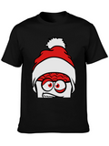 Crazy Santa Brain Graphic Tee - Unique Holiday Style