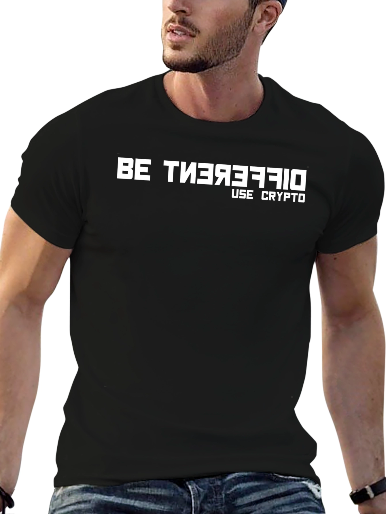 Be Different Crypto T-Shirt - Black