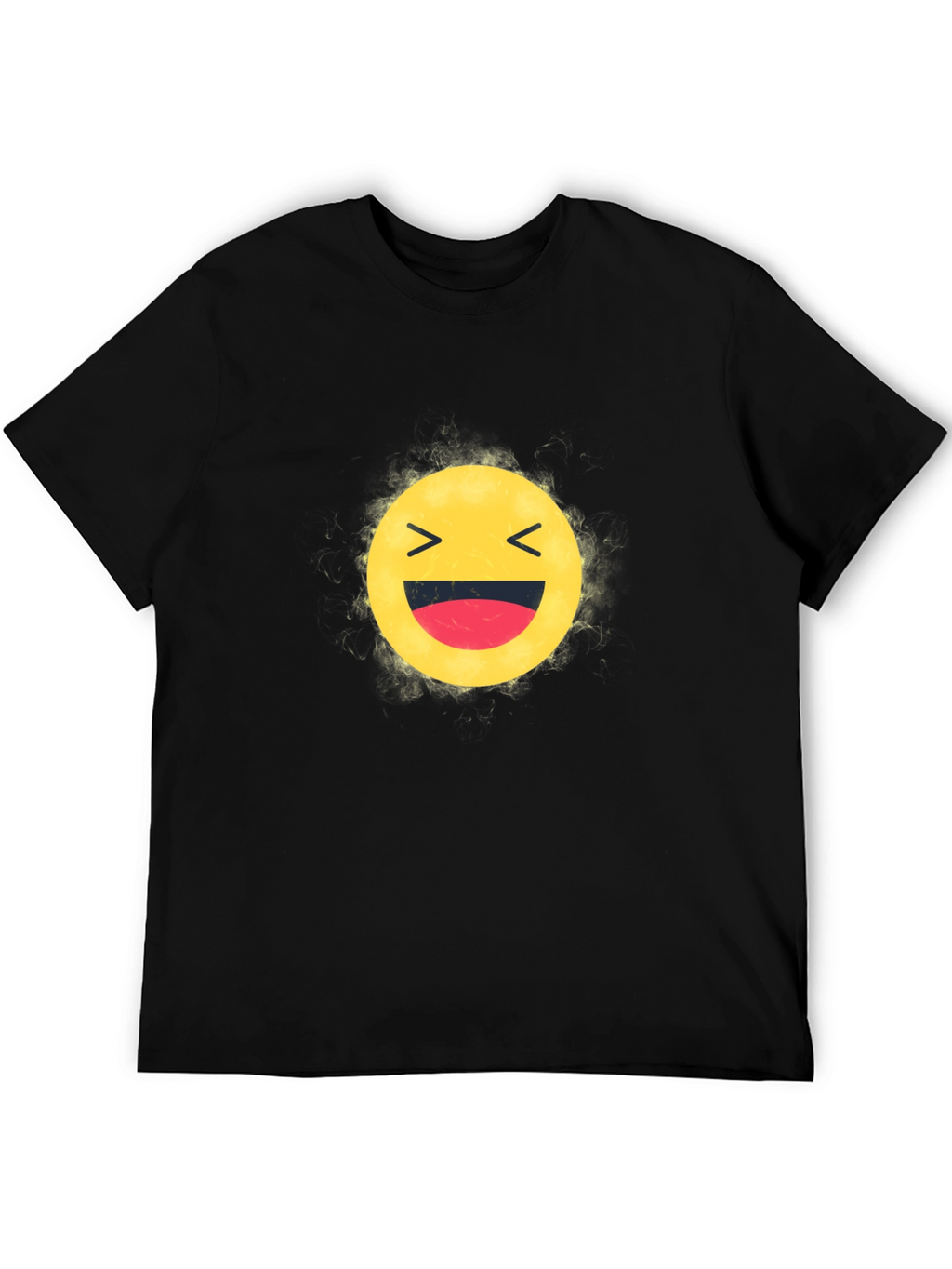 Laughing Emoji Black T-Shirt