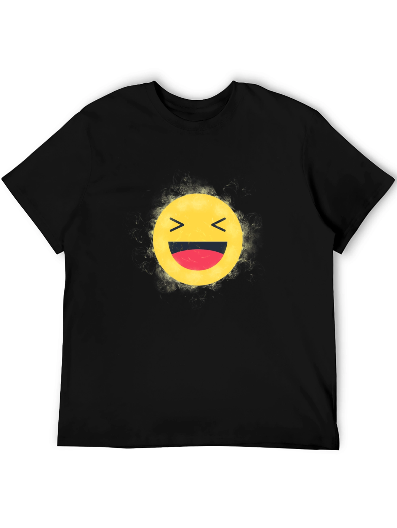 Laughing Emoji Black T-Shirt