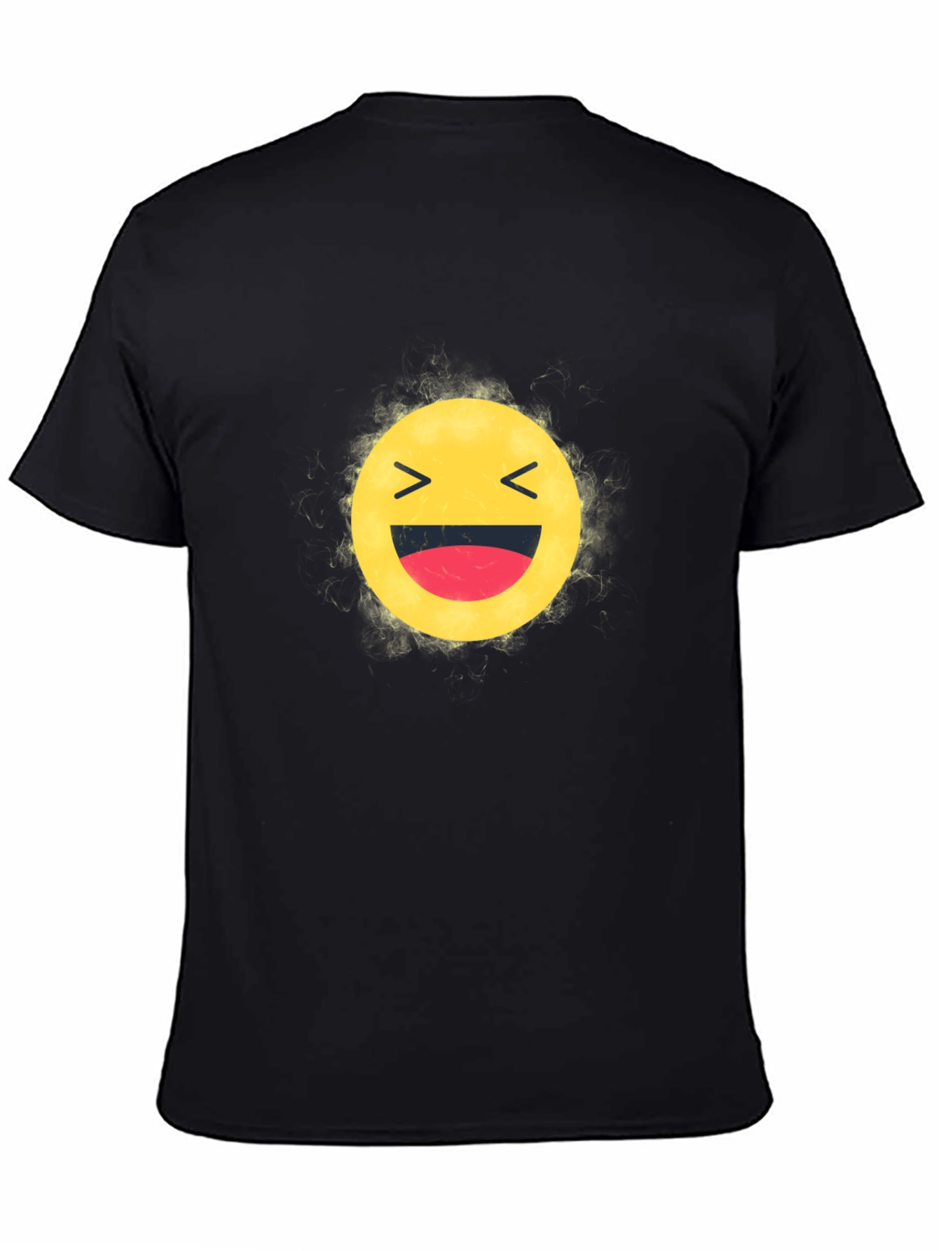 Laughing Emoji Black T-Shirt