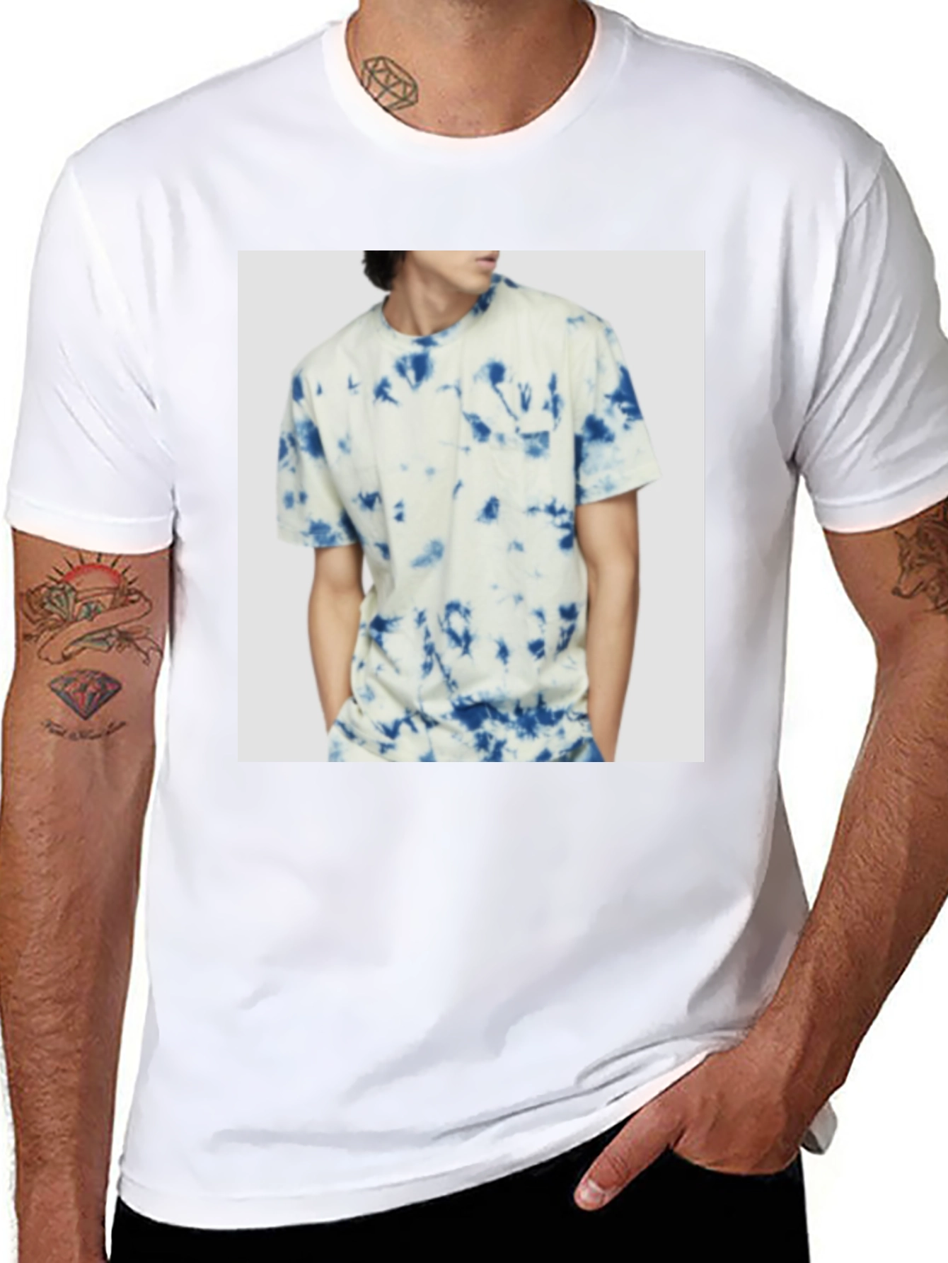 Mens Black Crew Neck T-Shirt