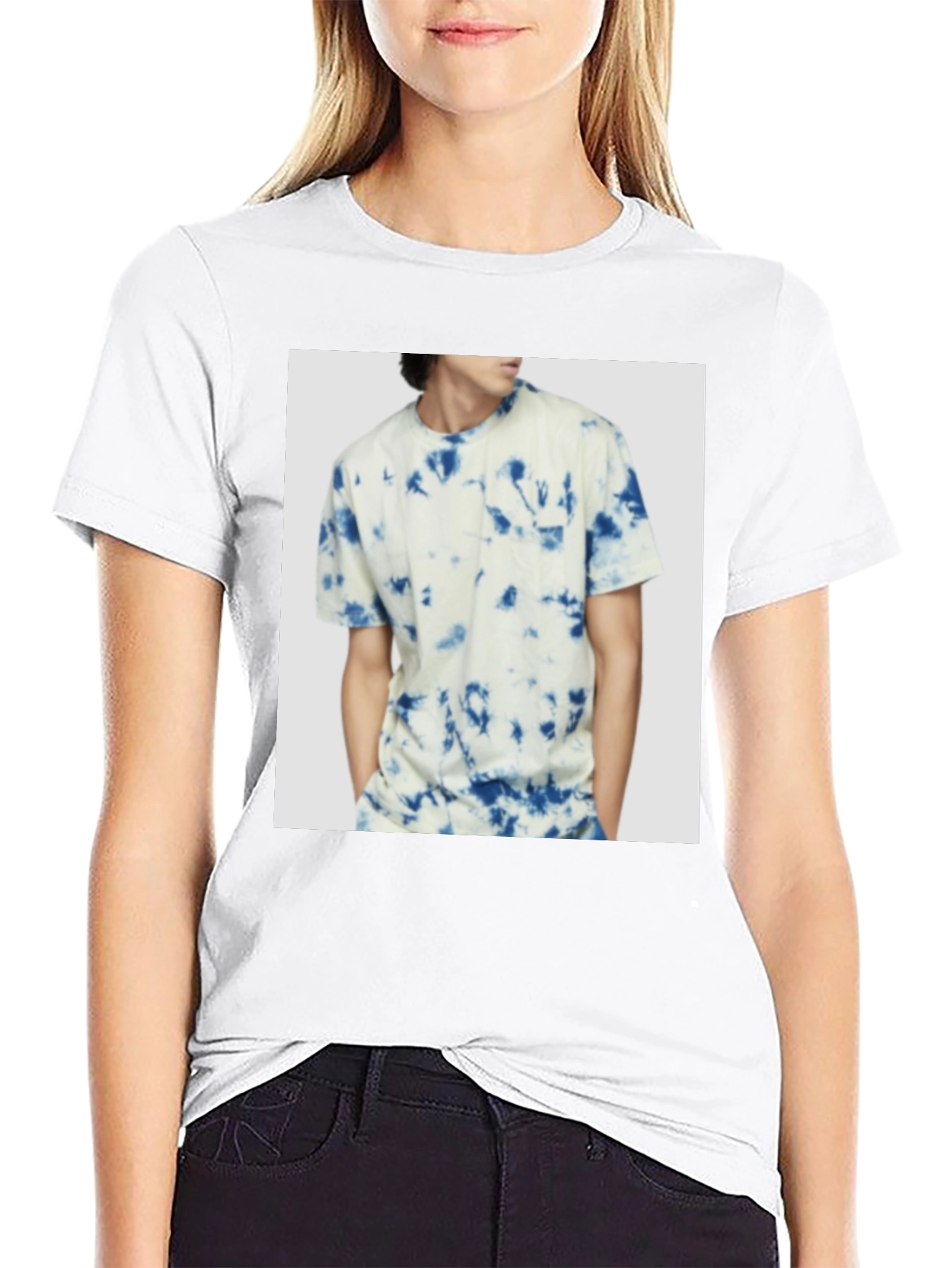 Mens Black Crew Neck T-Shirt
