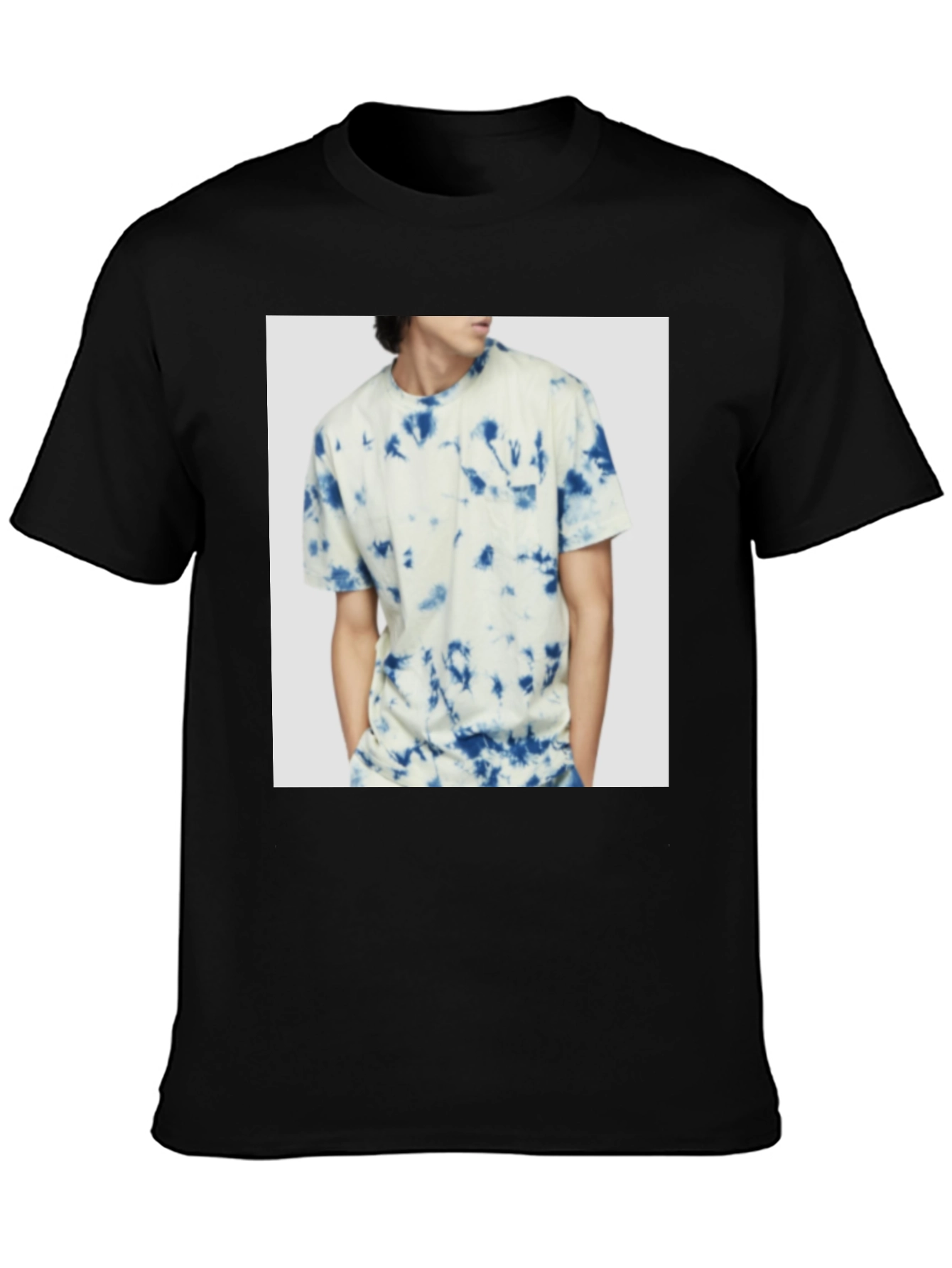 Mens Black Crew Neck T-Shirt