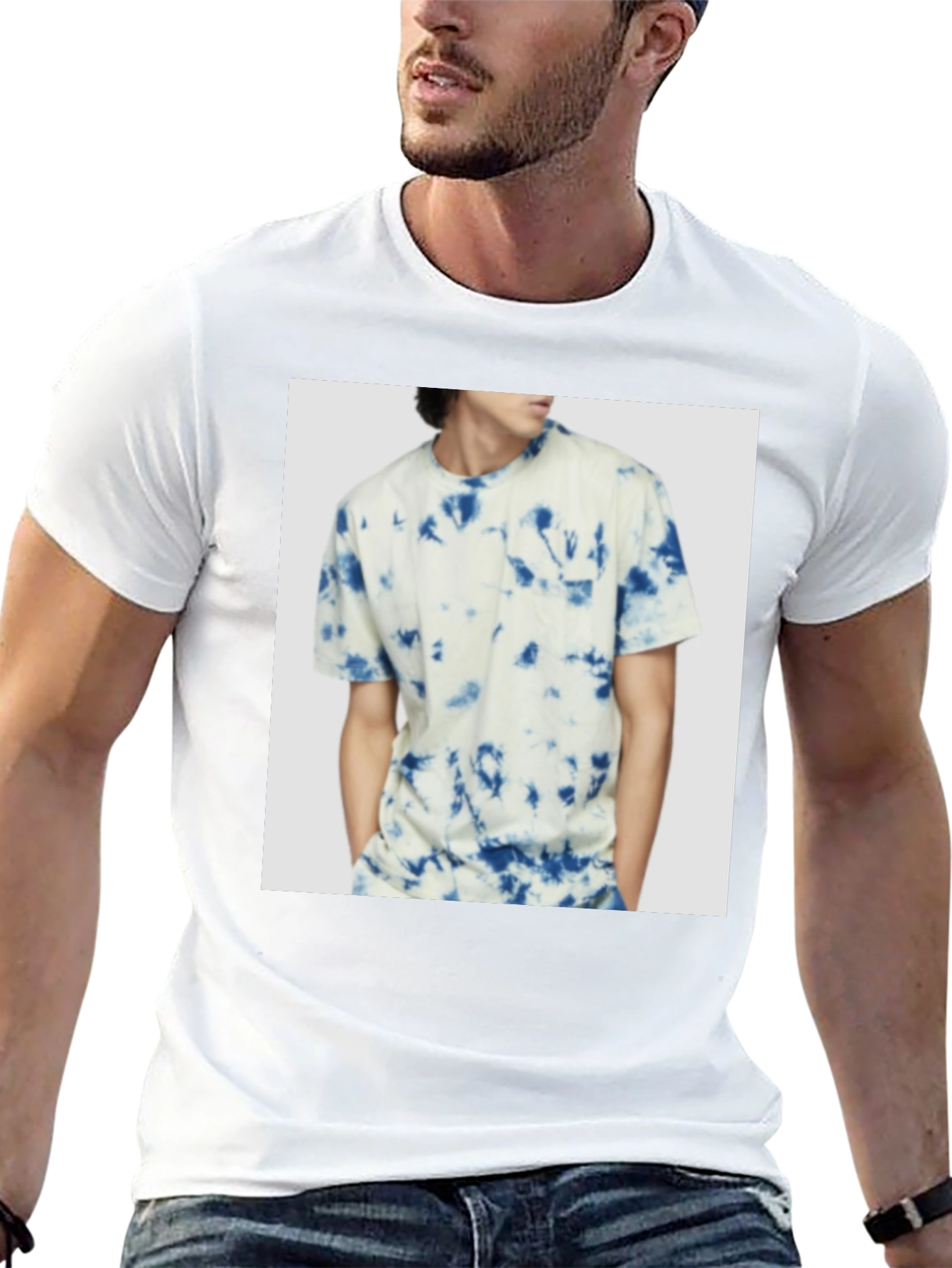 Mens Black Crew Neck T-Shirt