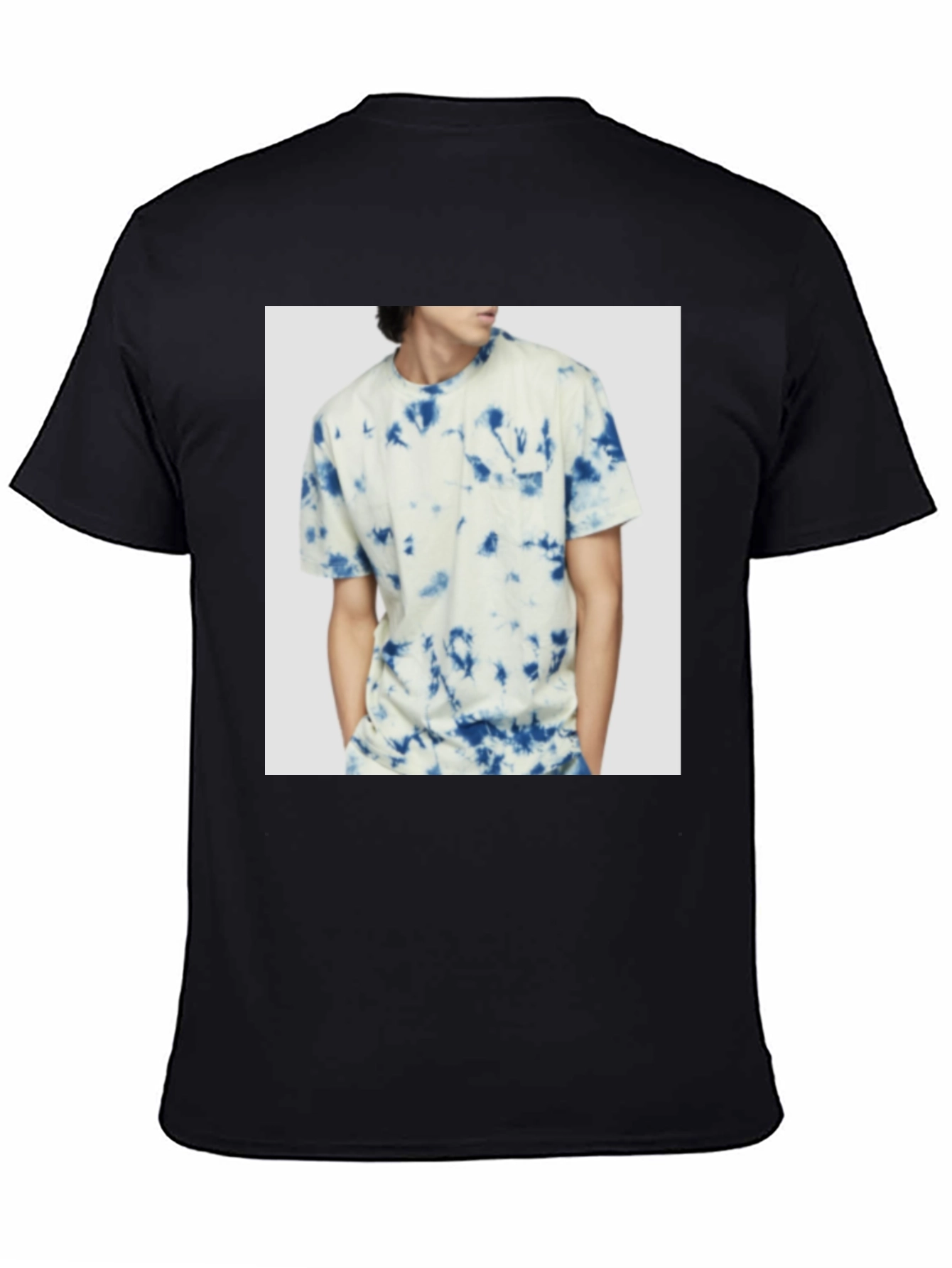 Mens Black Crew Neck T-Shirt