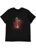Skeleton Cat T-Shirt - Unique Graphic Print