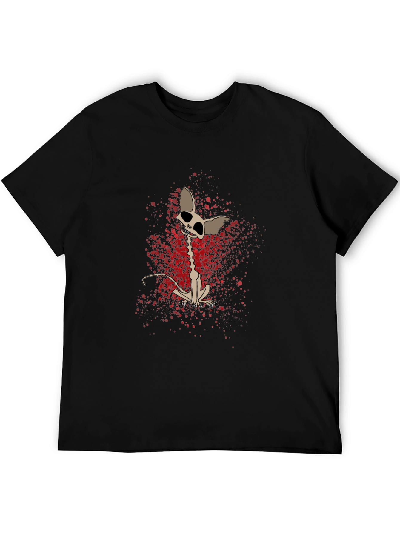 Skeleton Cat T-Shirt - Unique Graphic Print