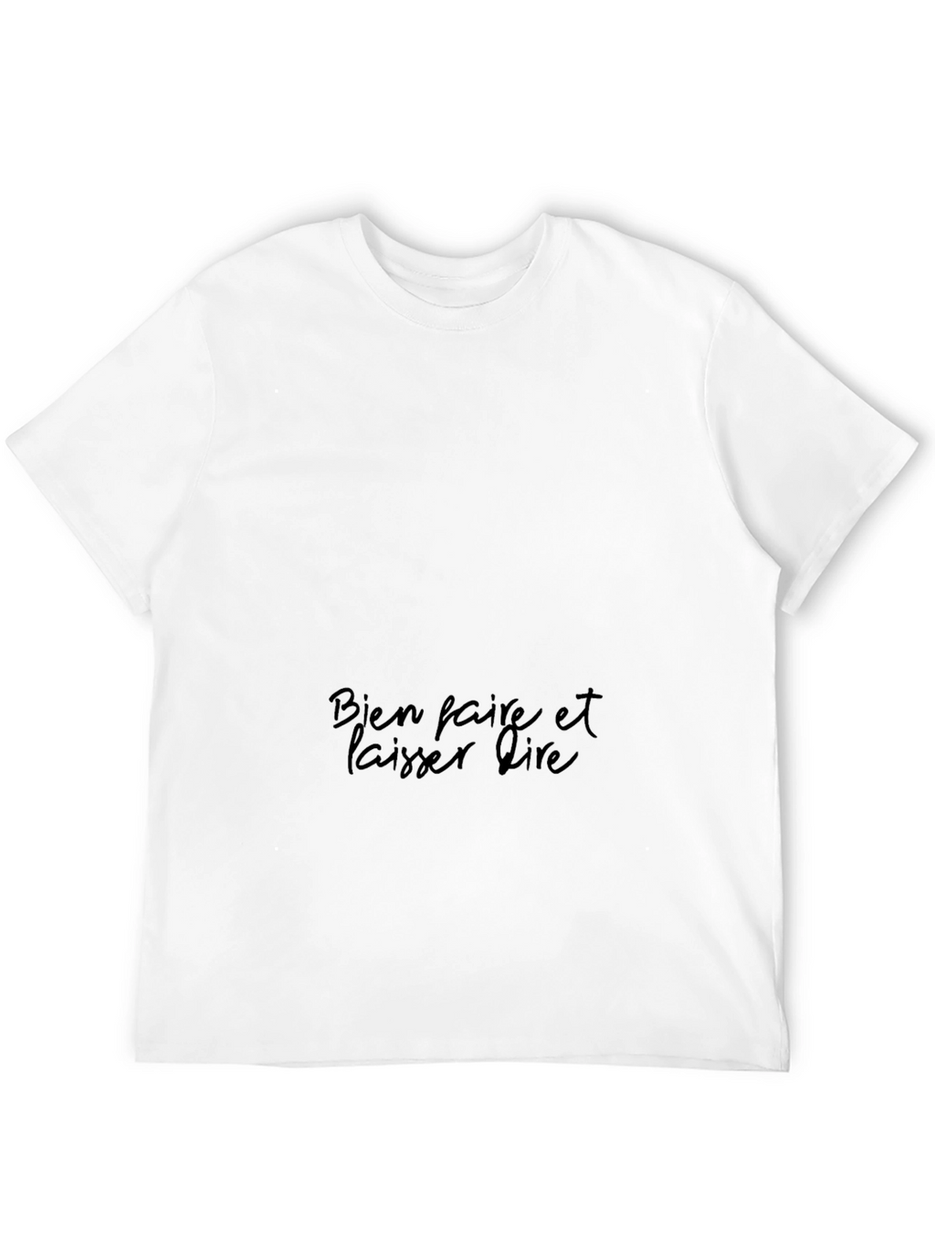 Mens Black T-Shirt with French Slogan