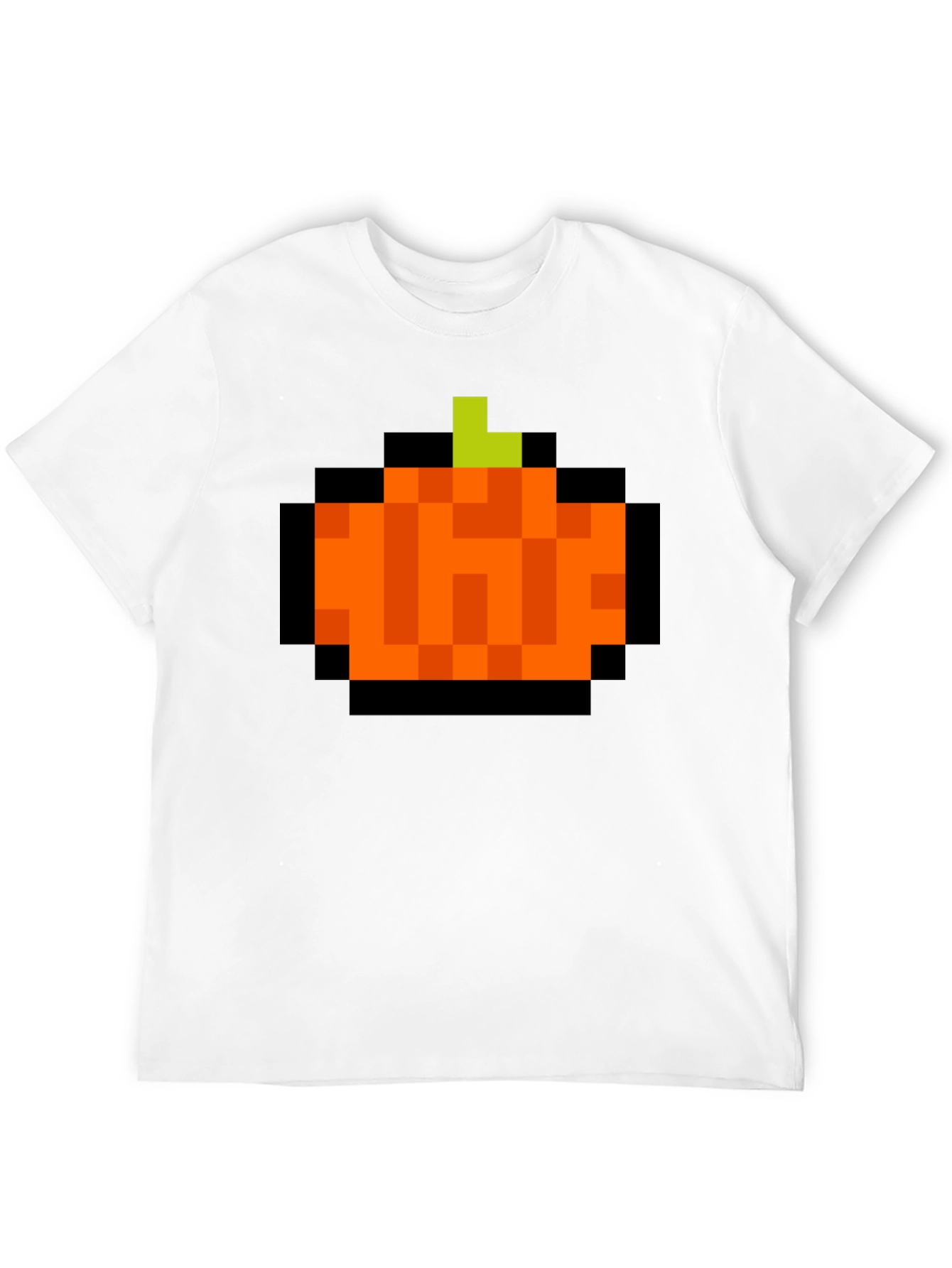 Pixelated Pumpkin T-Shirt - Retro Halloween Tee