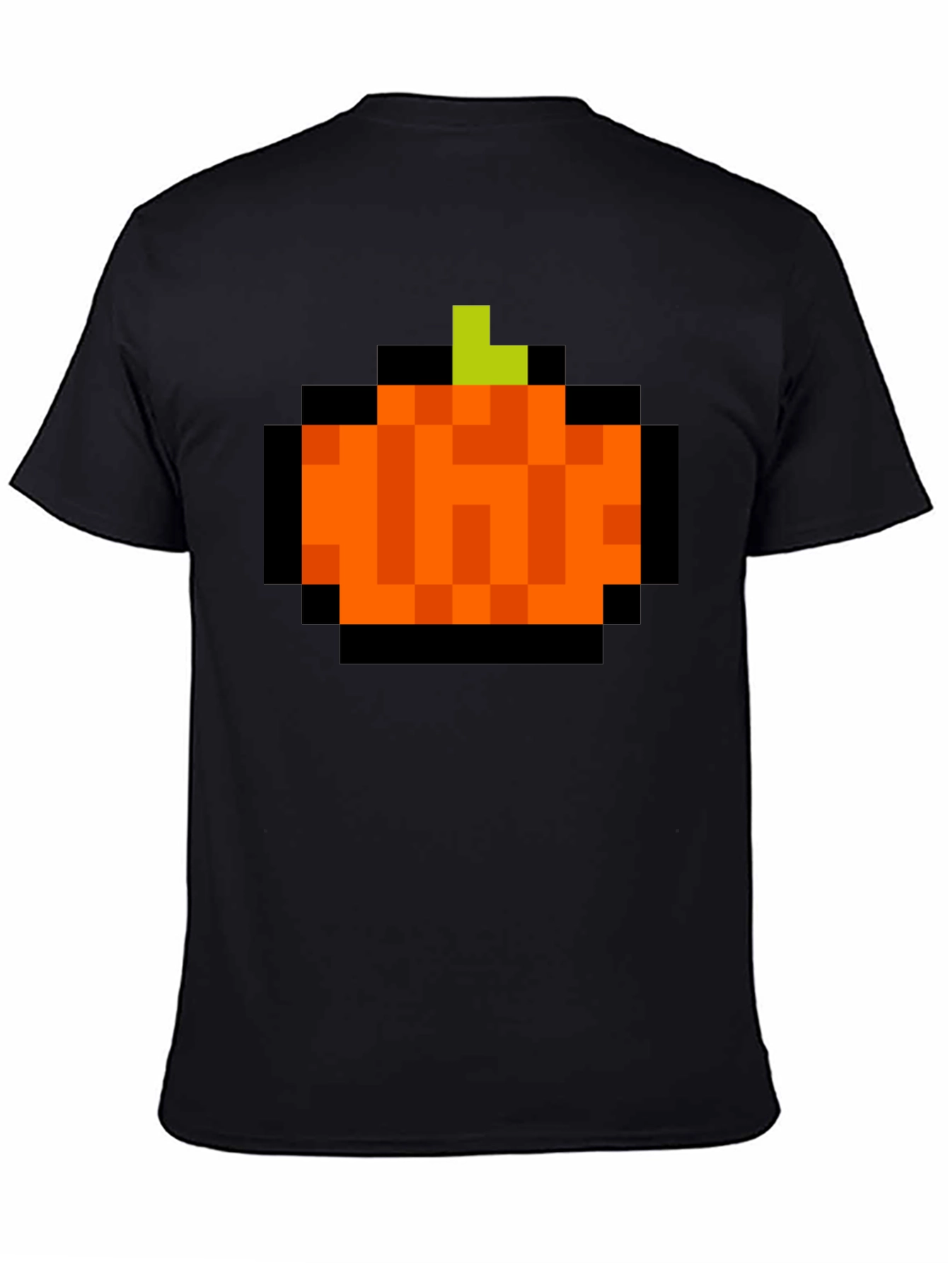 Pixelated Pumpkin T-Shirt - Retro Halloween Tee