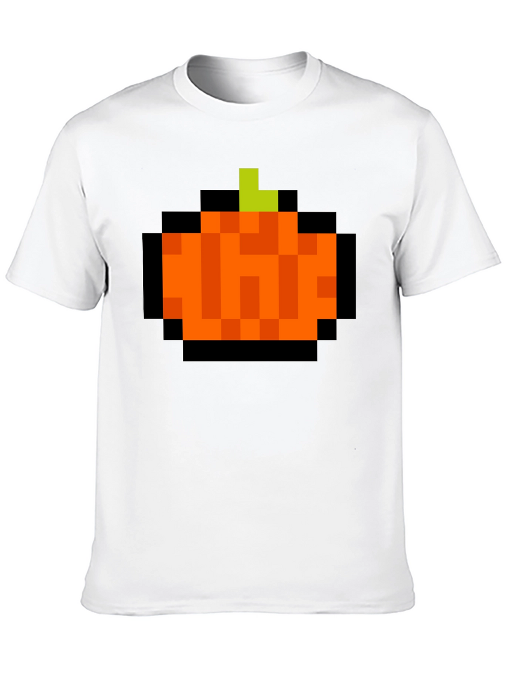 Pixelated Pumpkin T-Shirt - Retro Halloween Tee