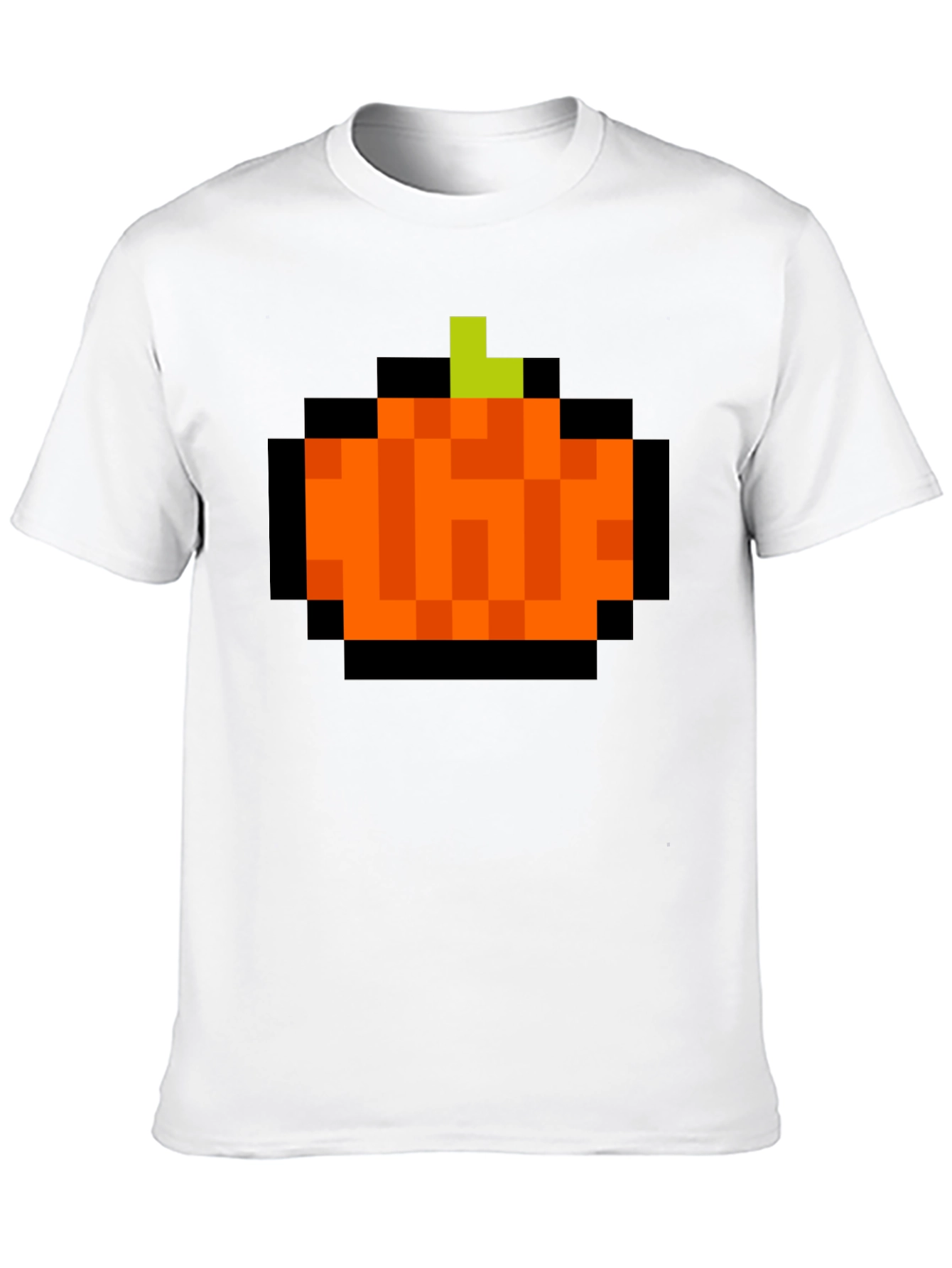 Pixelated Pumpkin T-Shirt - Retro Halloween Tee