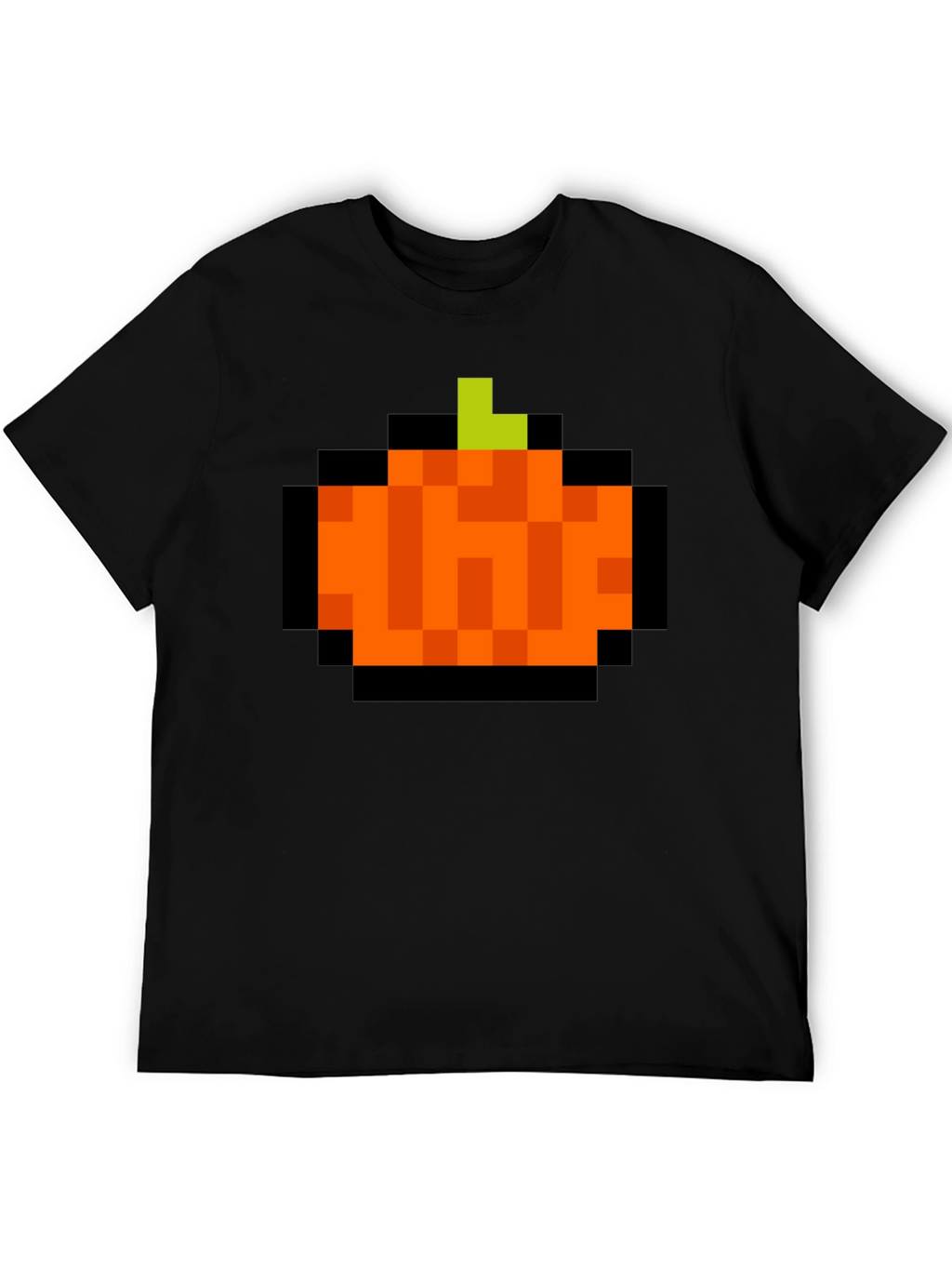 Pixelated Pumpkin T-Shirt - Retro Halloween Tee