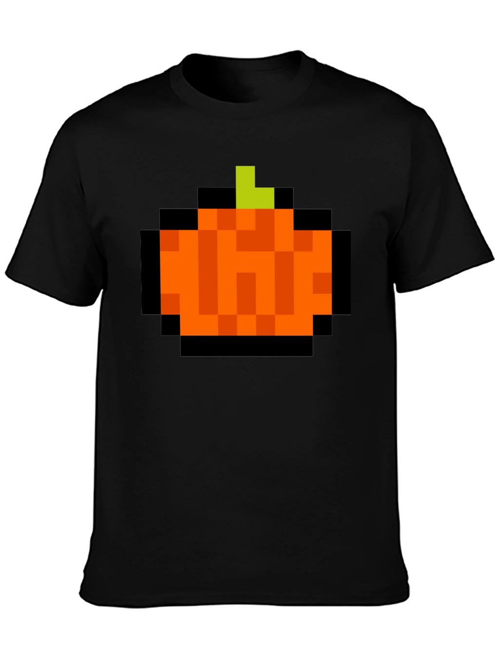 Pixelated Pumpkin T-Shirt - Retro Halloween Tee