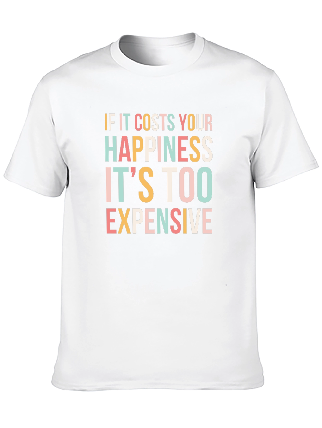 Happiness Cost T-Shirt - Black Graphic Tee