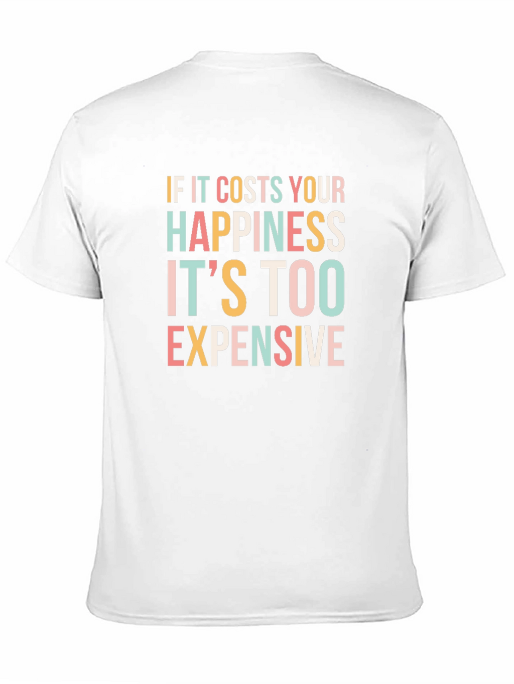 Happiness Cost T-Shirt - Black Graphic Tee