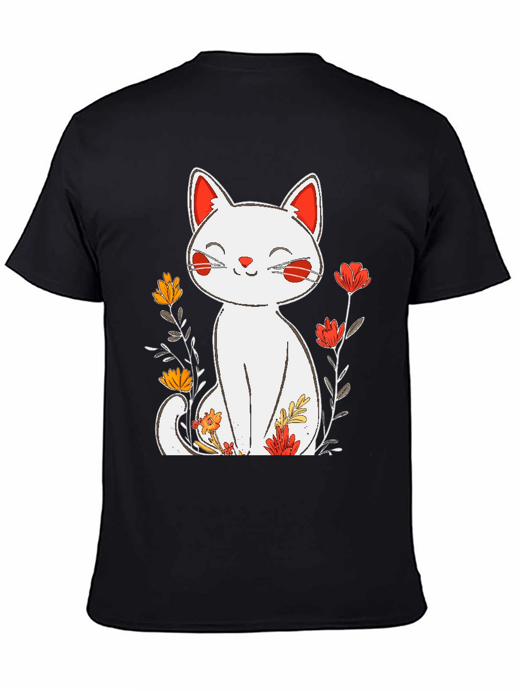 Floral Cat Graphic Tee