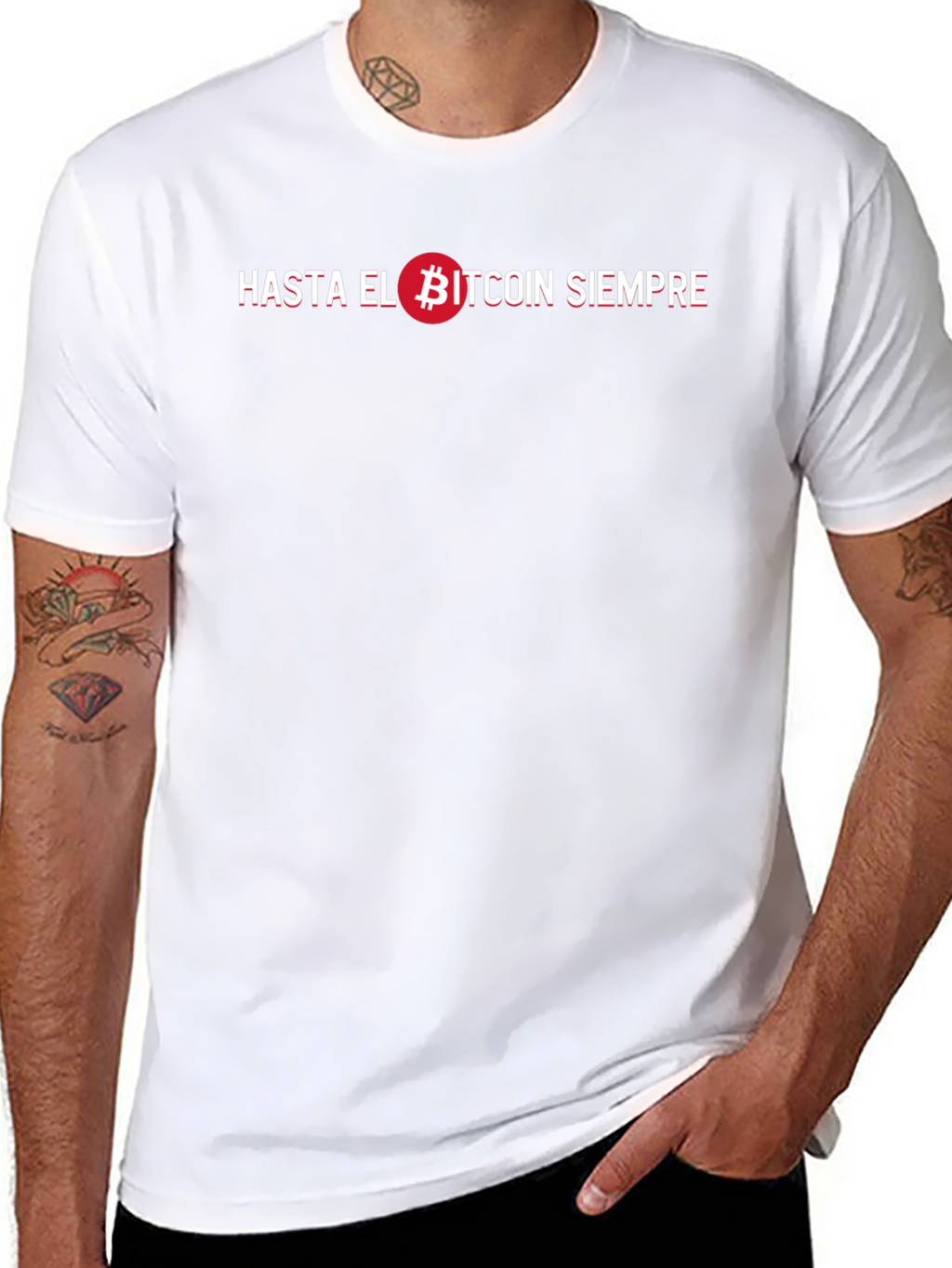 Hasta El Bitcoin Siempre Black T-Shirt