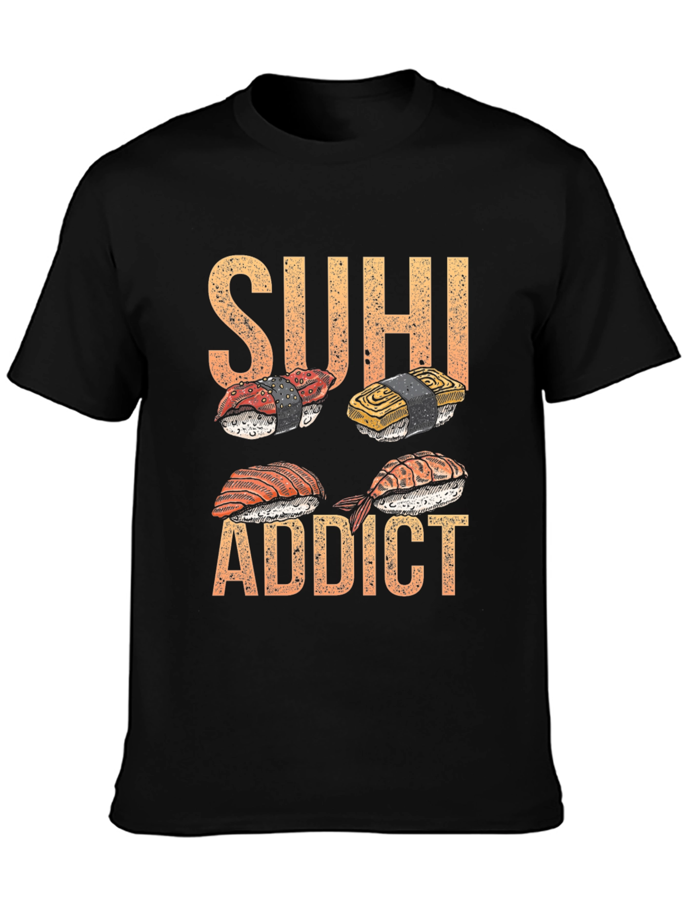 Sushi Addict T-Shirt - Unique Foodie Design