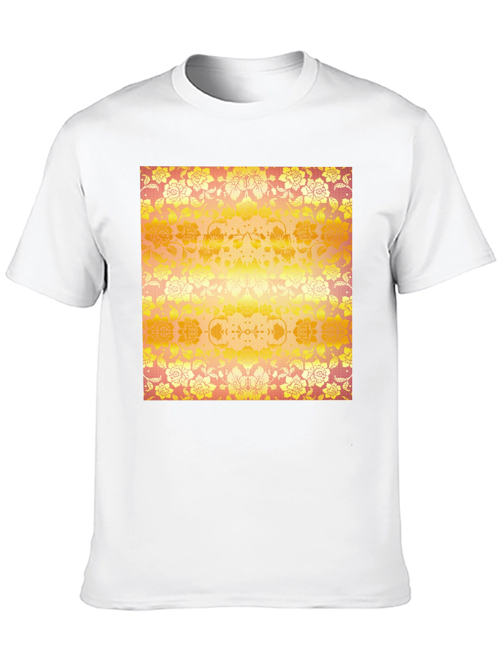 Floral Print T-Shirt - Unique Design