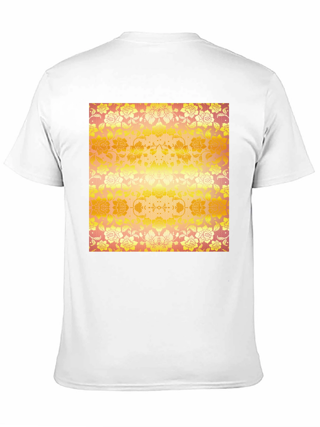 Floral Print T-Shirt - Unique Design
