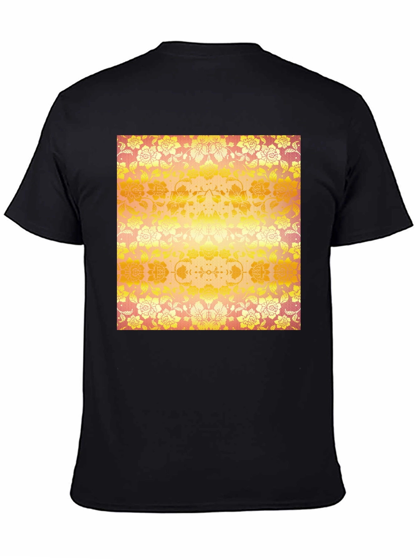 Floral Print T-Shirt - Unique Design
