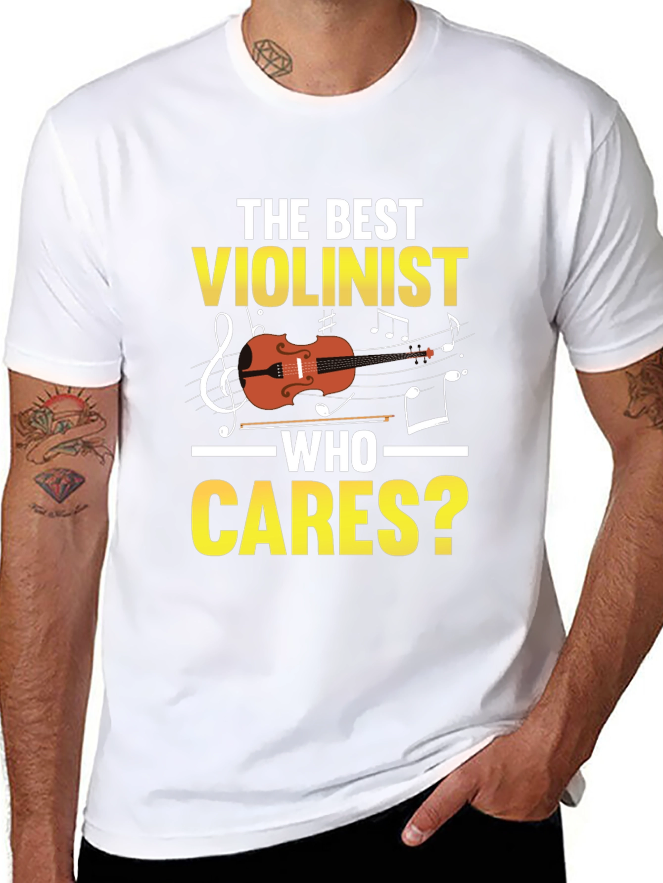 The Best Violinist Who Cares T-Shirt