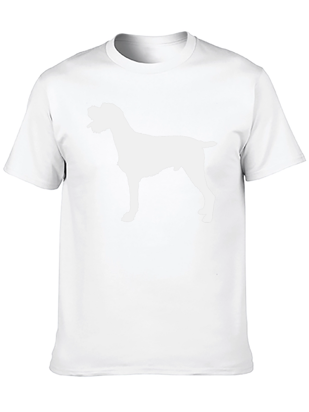 Dog Silhouette Graphic Tee - Black