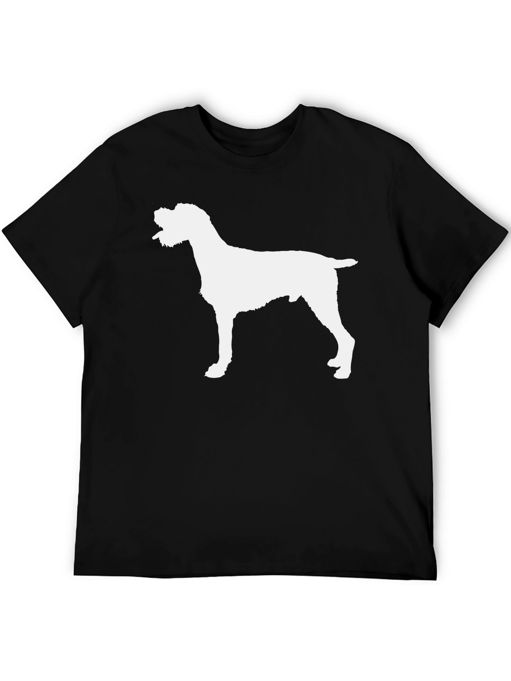 Dog Silhouette Graphic Tee - Black