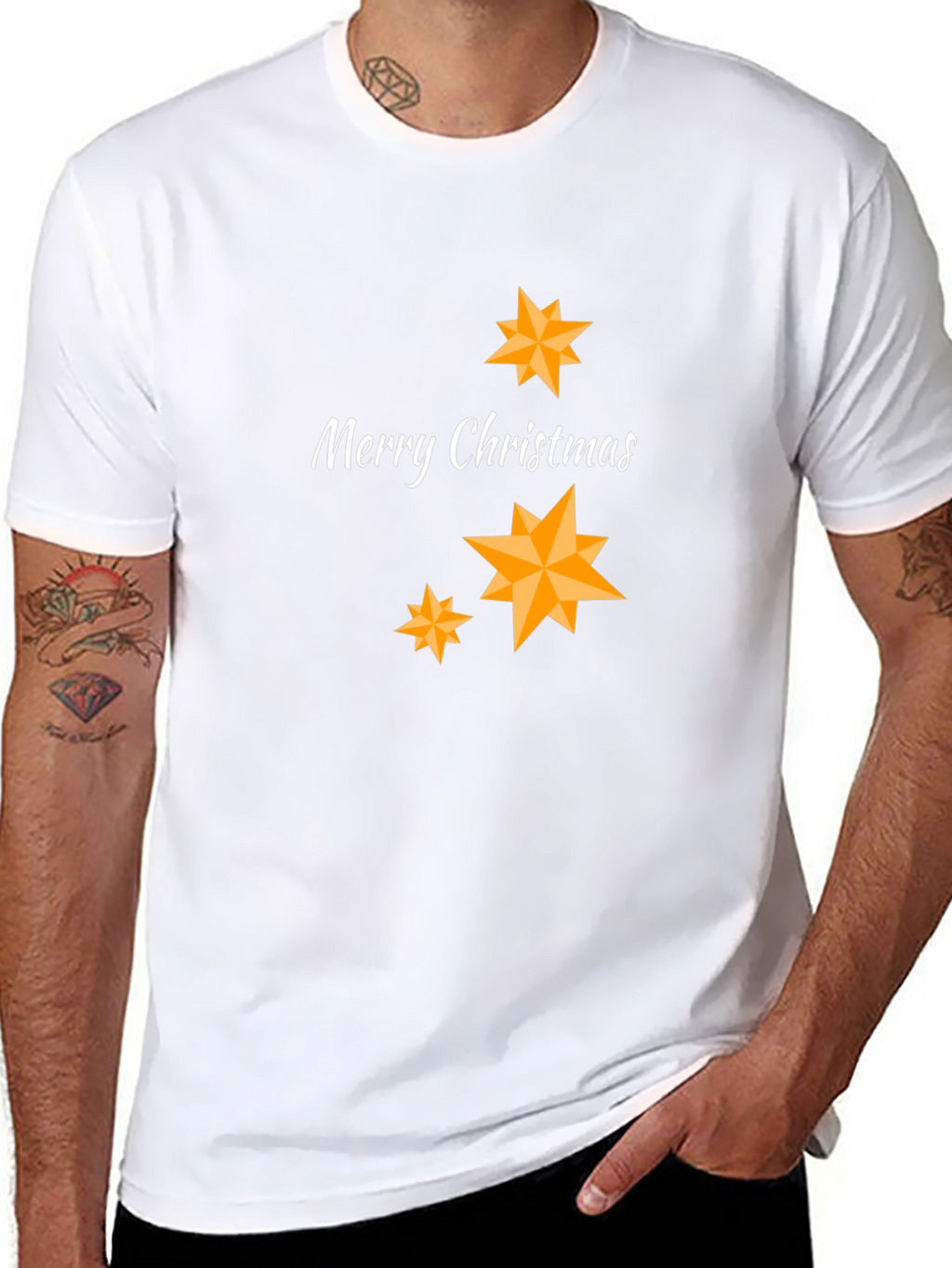 Merry Christmas Starry Night T-Shirt