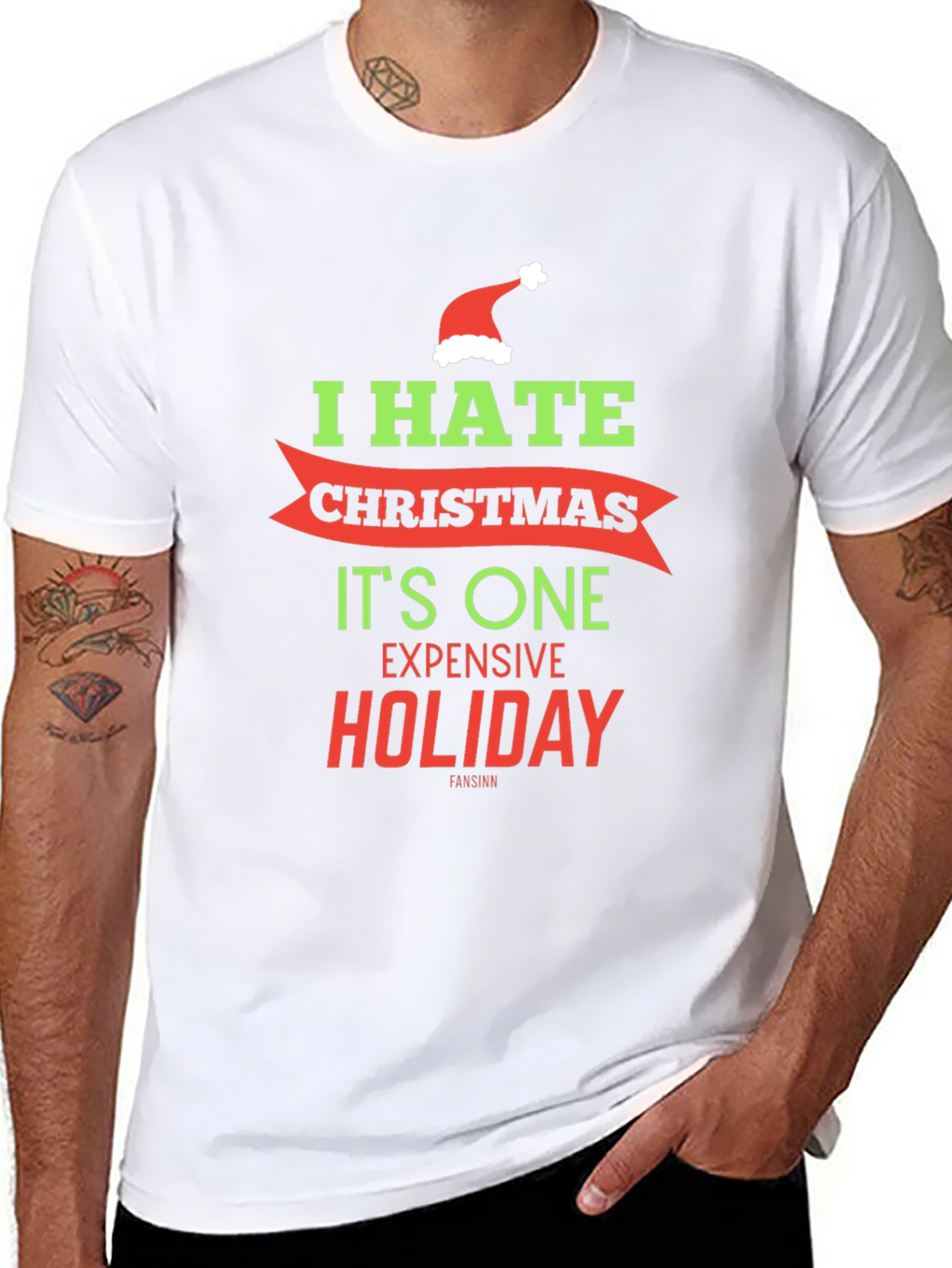 I Hate Christmas Graphic Tee - Holiday Humor