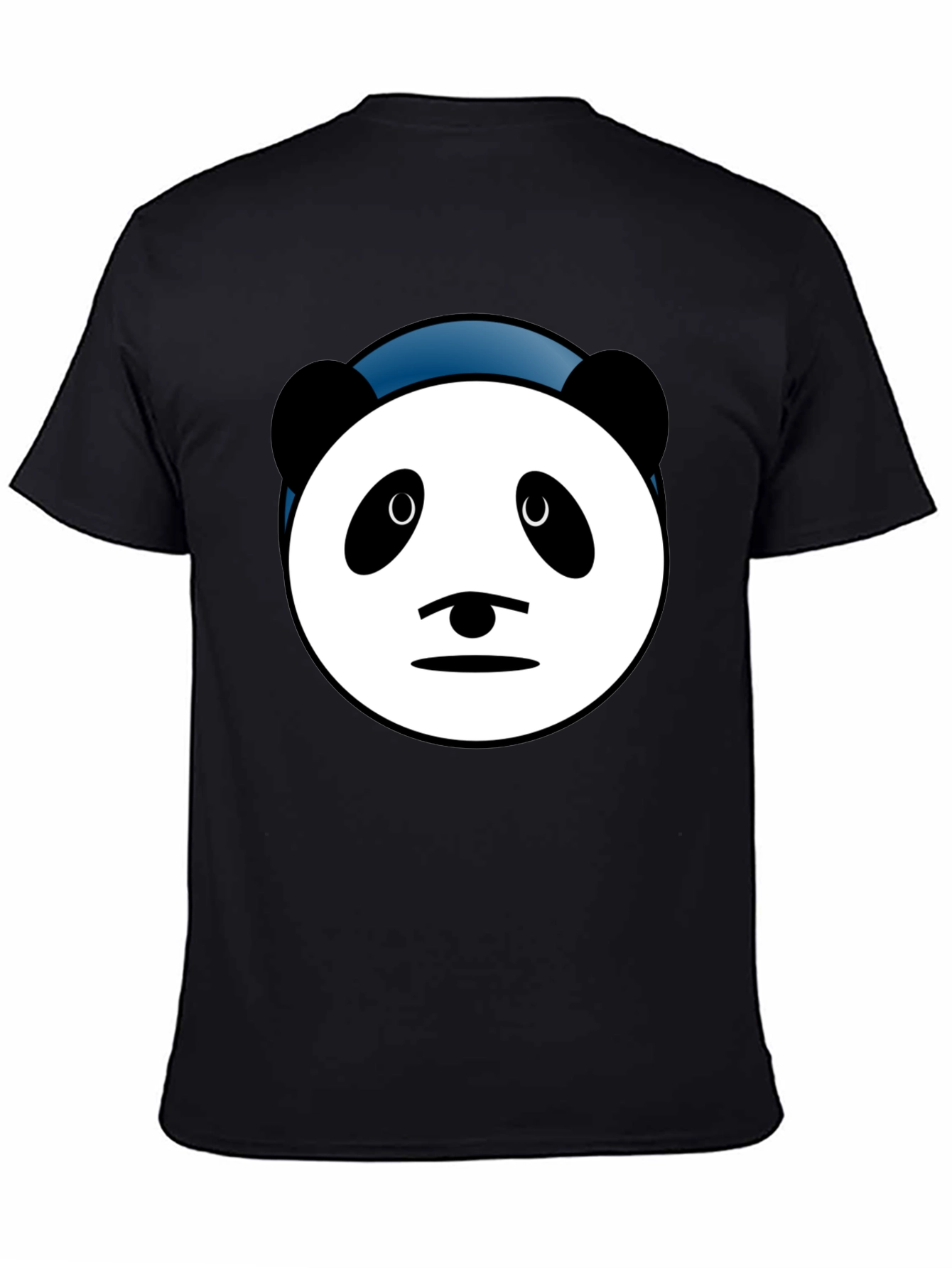 Panda Face Graphic Tee - Soft Cotton Blend T-Shirt