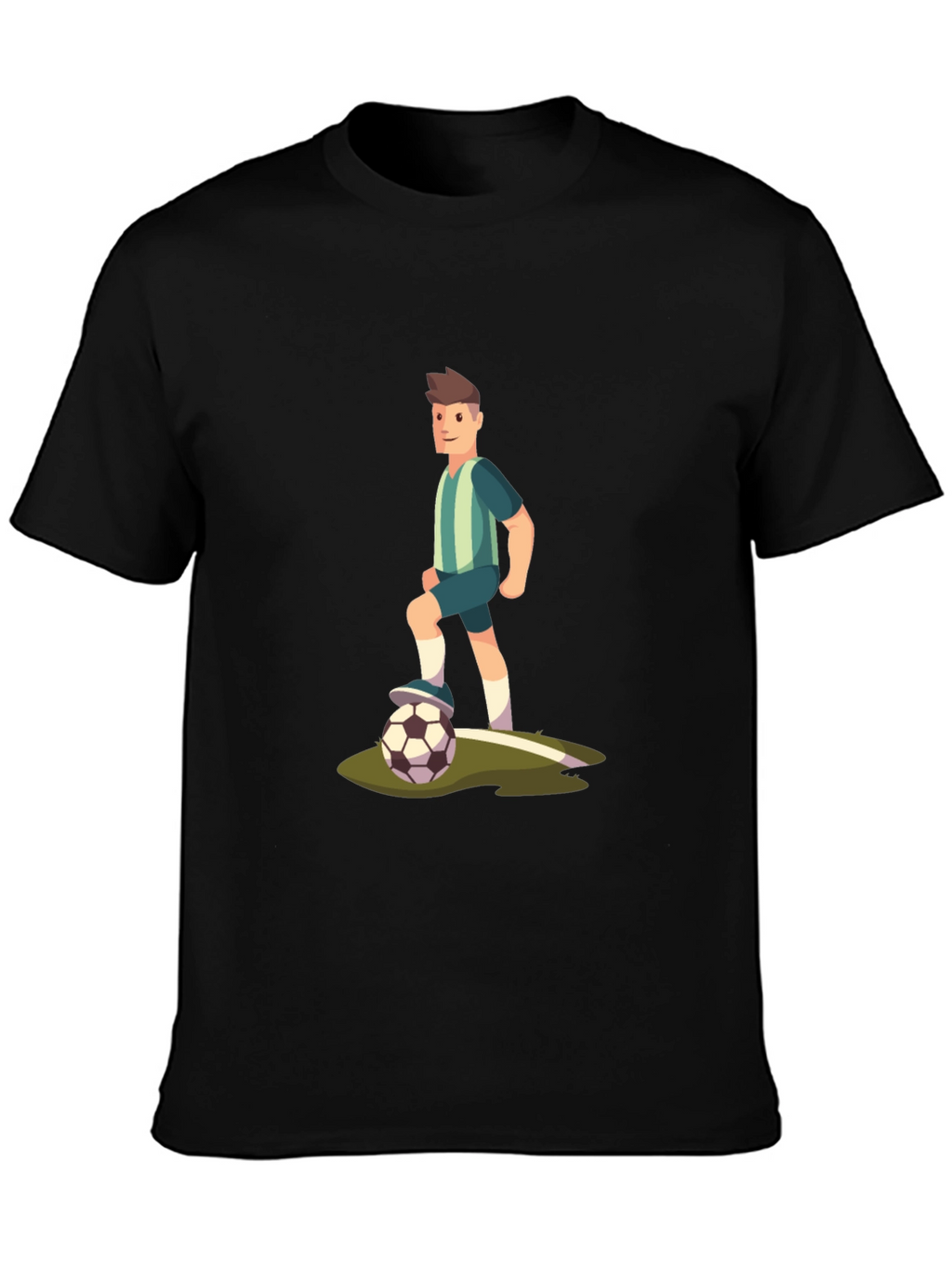 Soccer Player Graphic Tee - Stylish & Comfortable