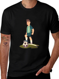 Soccer Player Graphic Tee - Stylish & Comfortable