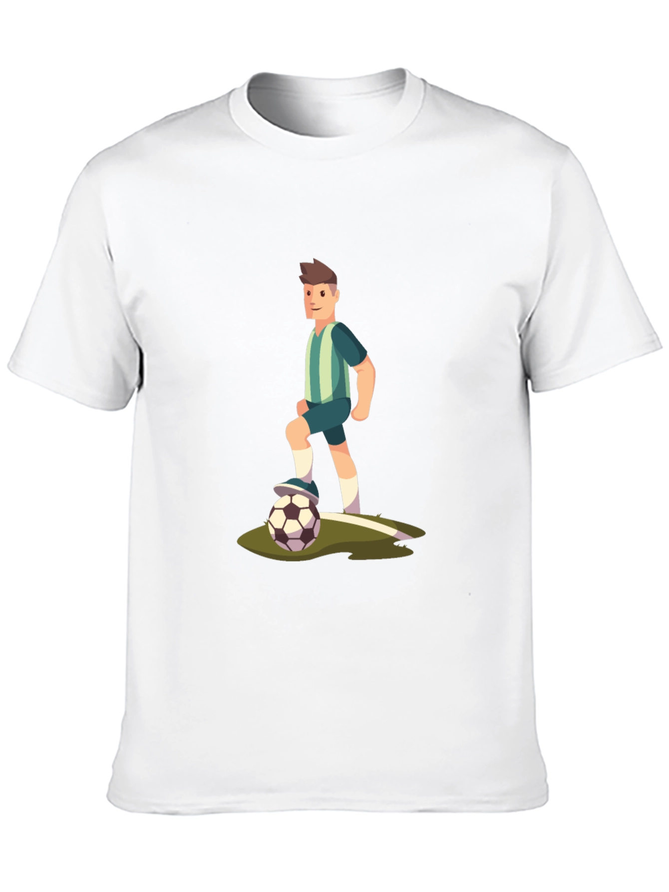 Soccer Player Graphic Tee - Stylish & Comfortable