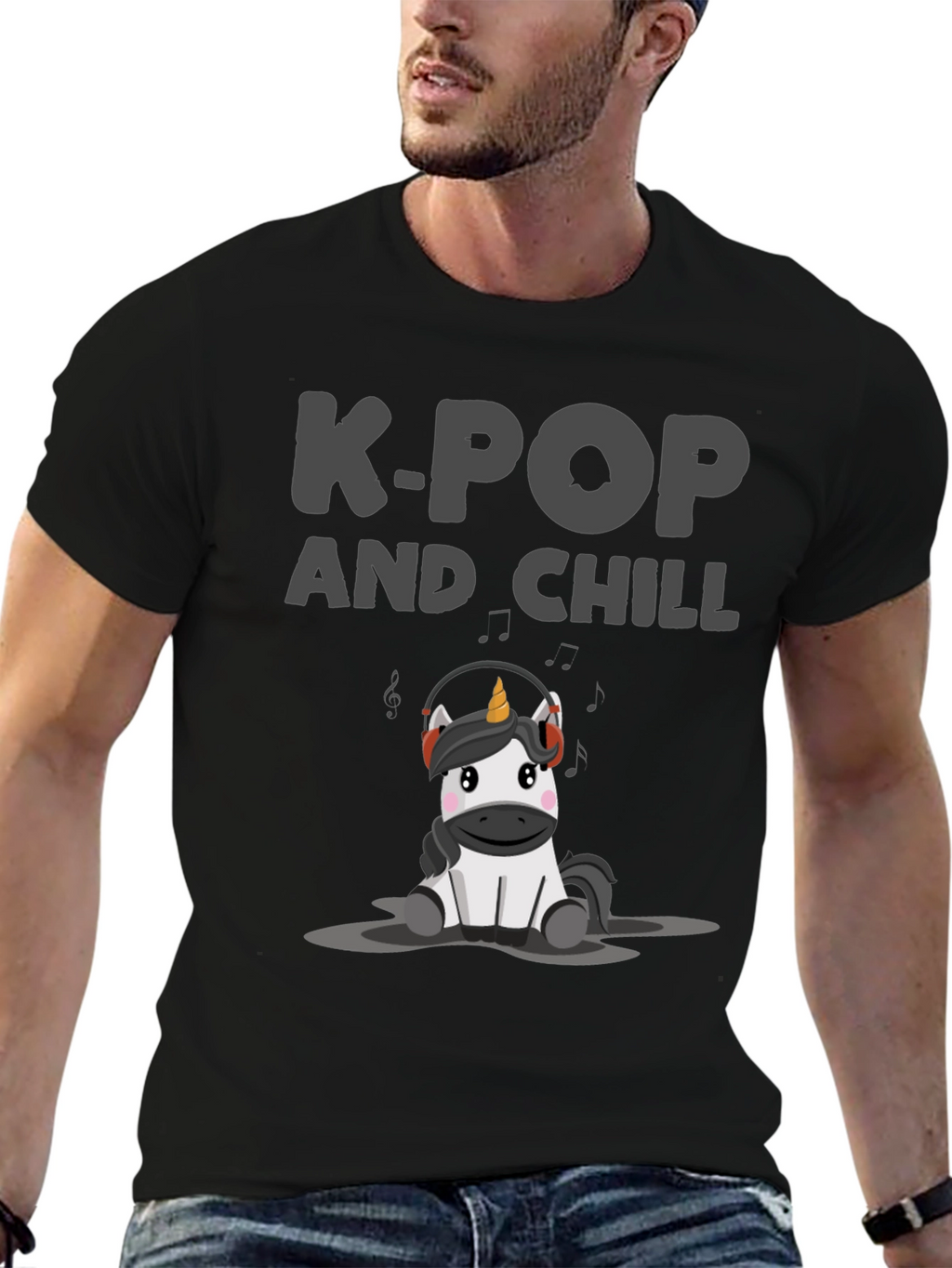 K-Pop and Chill Unicorn T-Shirt
