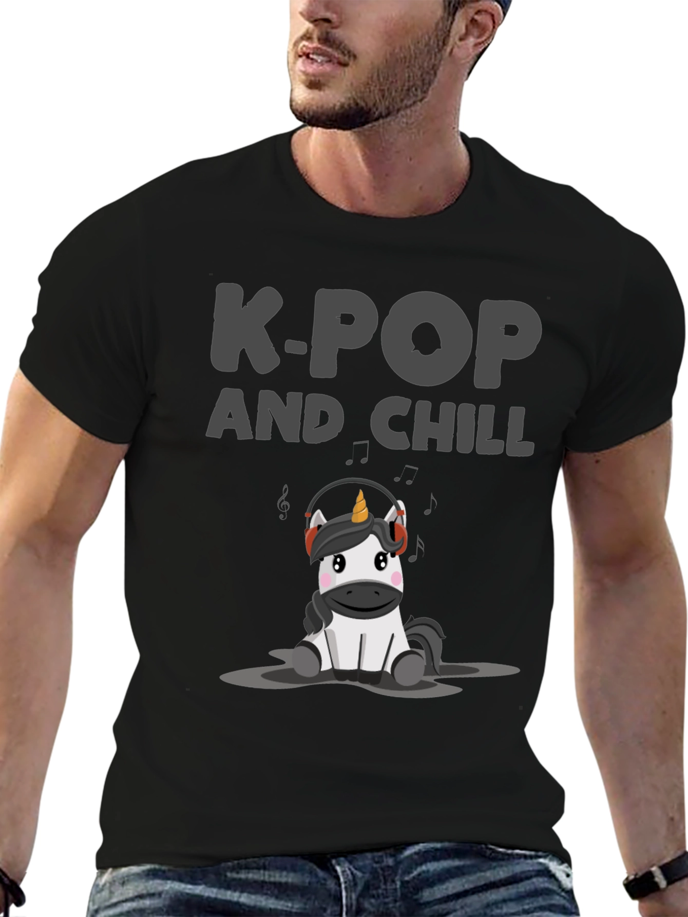 K-Pop and Chill Unicorn T-Shirt