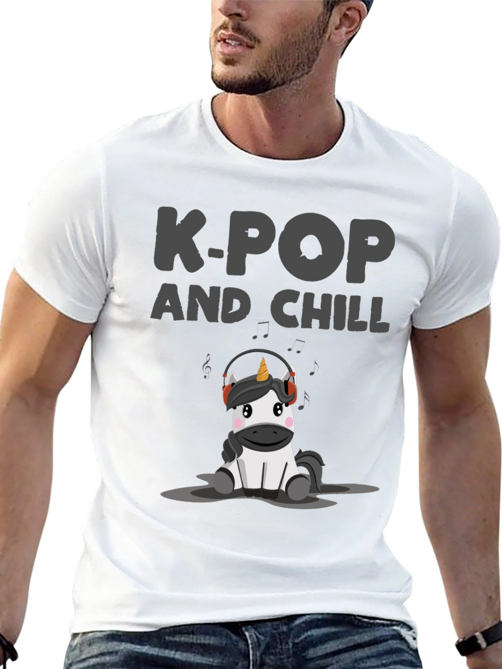 K-Pop and Chill Unicorn T-Shirt