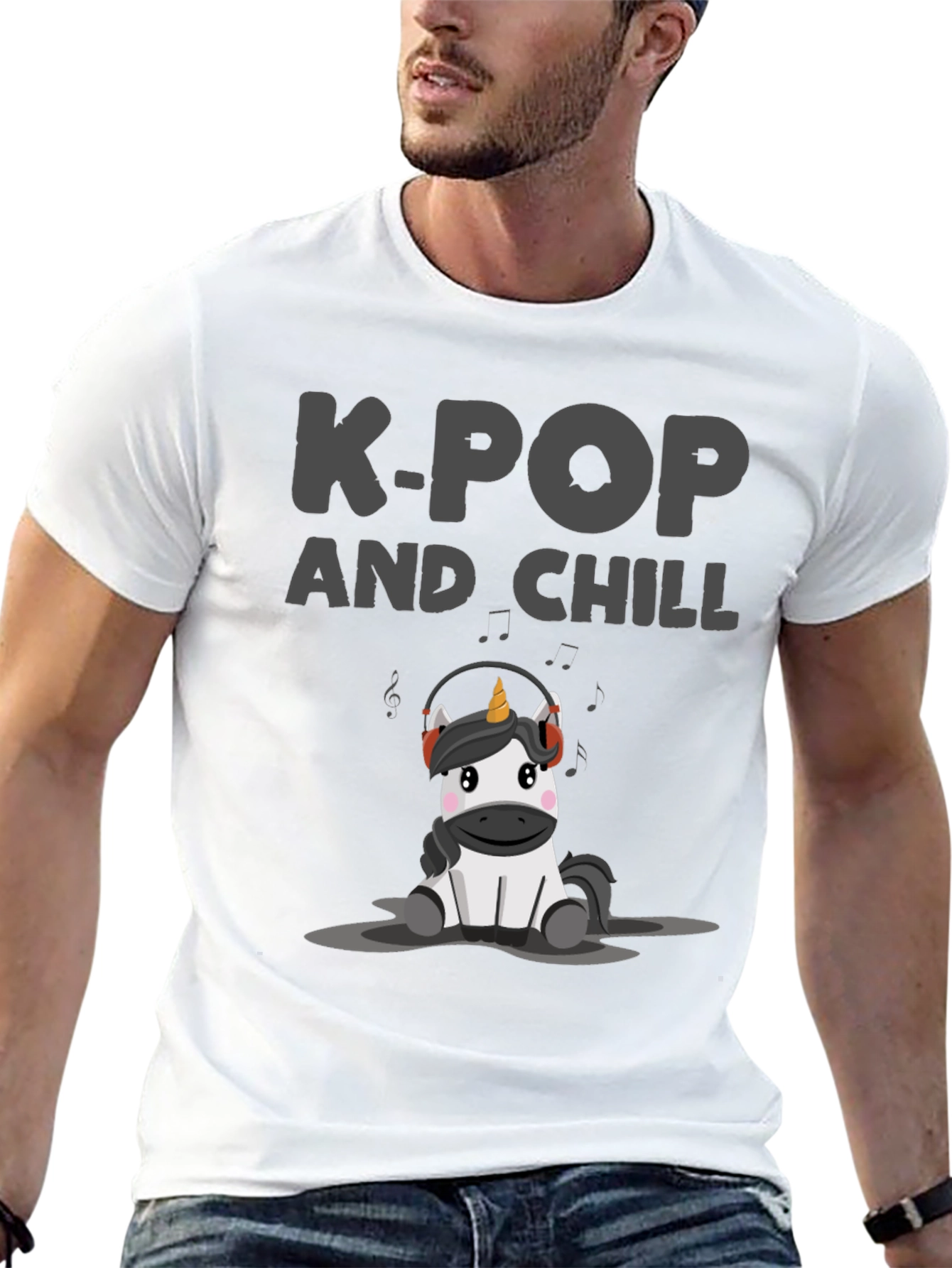 K-Pop and Chill Unicorn T-Shirt