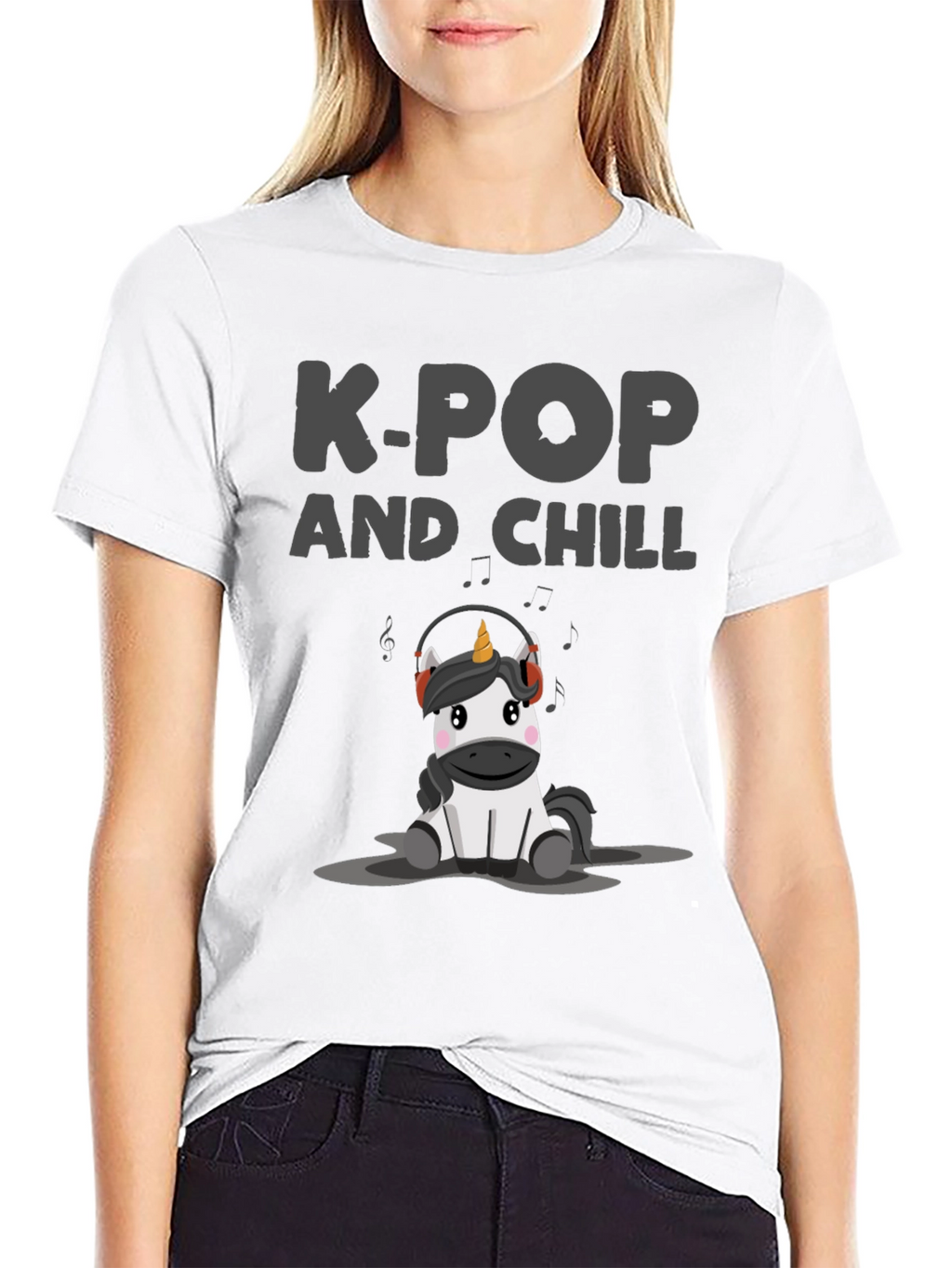 K-Pop and Chill Unicorn T-Shirt